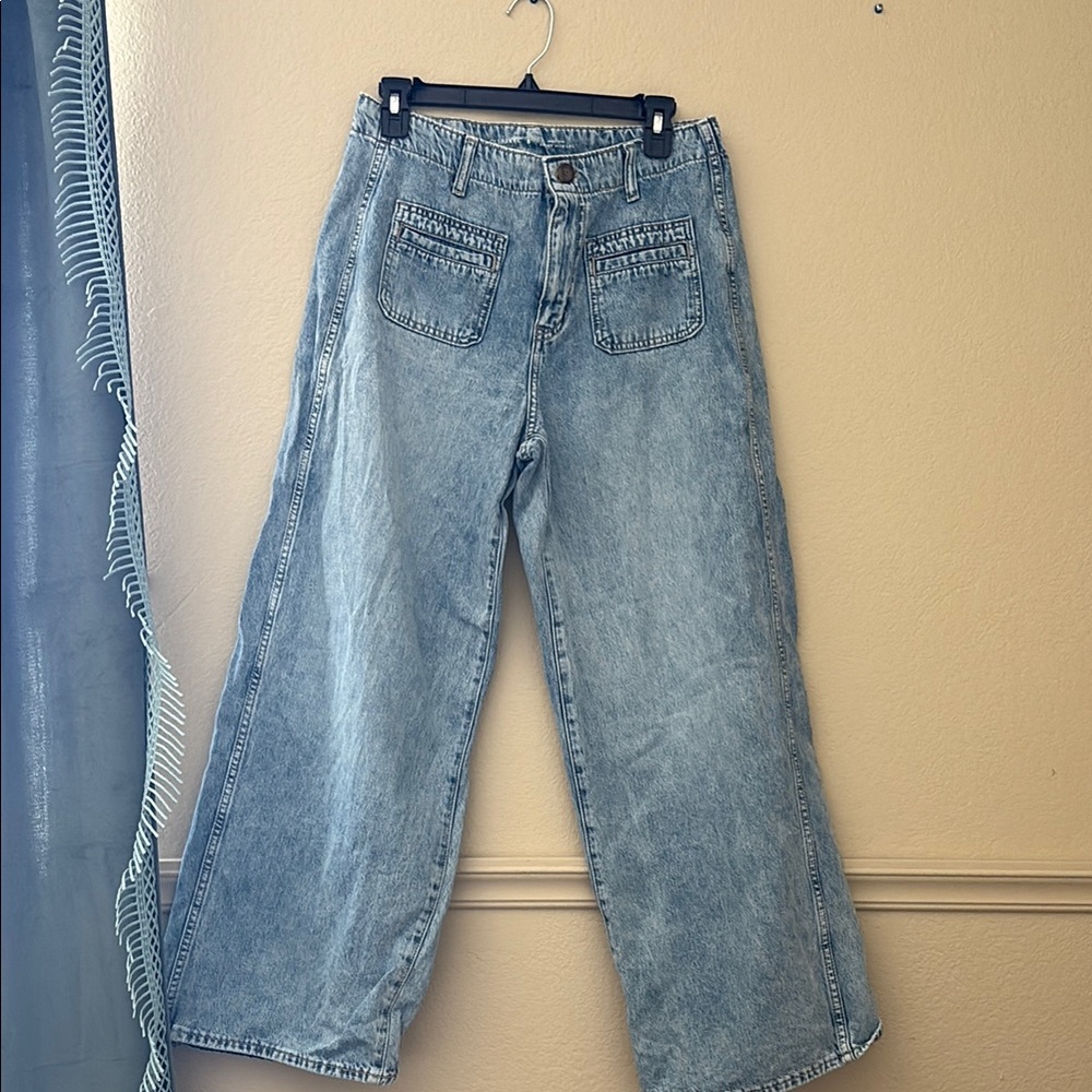 Old Navy Blue Flare Wide Leg Jeans
